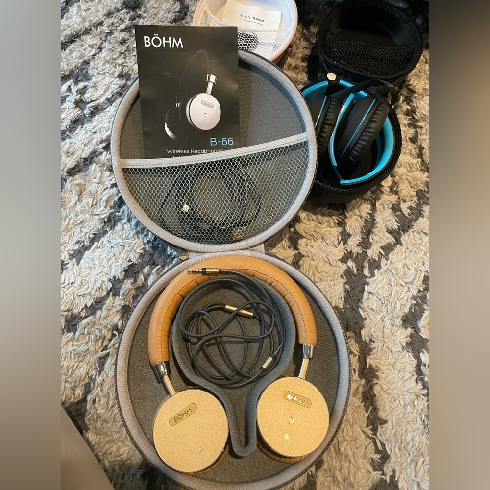 Bohm B-66 Over Ear Wireless Bluetooth Noise Canceling Headphones
